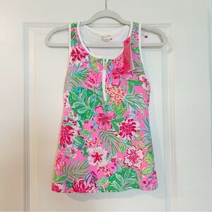 NWT Lilly Pulitzer UPF 50+ Canna Bra Tank Size Medium Journey to the Jungle